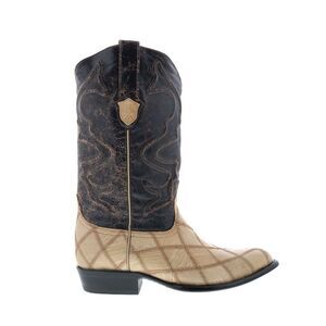 Wild West Mens Ostrich Leg Boots XXX-Toe Brown Boots (NWT)